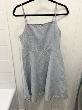 GAP Blue and White Striped Sundress with Spaghetti Straps